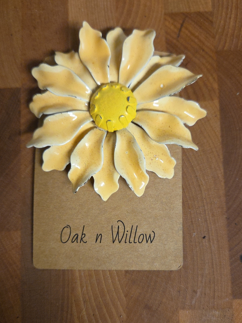 Yellow Ceramic Sunflower Wall Decor